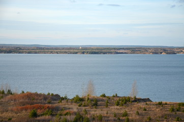Bergbaufolgelandschaft in der Lausitz