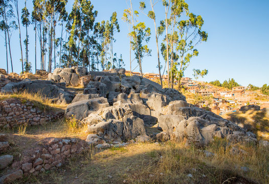 Peru, Qenko, located at Archaeological Park of Saqsaywaman.
