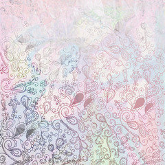 Fototapeta na wymiar Floral lace abstract background for greeting banner