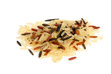 rice mix isolated on white