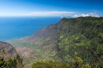 Fototapeta na wymiar Kalalau Valley Panorama