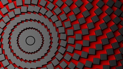 Abstract red with black centrifuge background