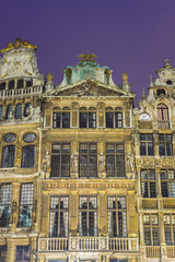 Fototapeta premium Guildhalls on Grand Place in Brussels, Belgium.