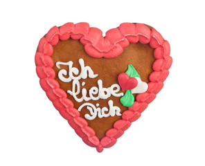 Lebkuchenherzen gingerbread Heart cookie