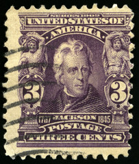 Vintage US Postage Stamp of President Jackson (1902)