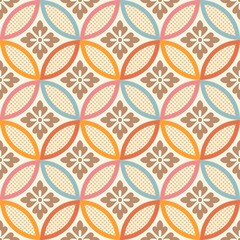 seamless japanese style fabric pattern