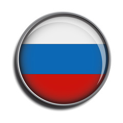 Fototapeta premium flag icon web button russia