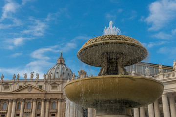 Fototapeta na wymiar Roma, piazza San Pietro, veduta