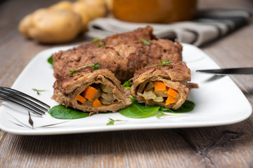 Rouladen aus Sojafleisch