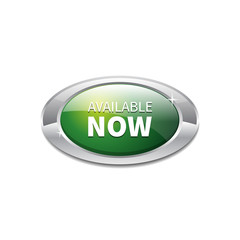 Available Now Green Vector Button Icon