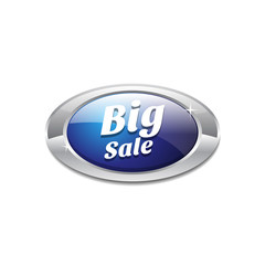 Big Sale Blue Vector Icon Button