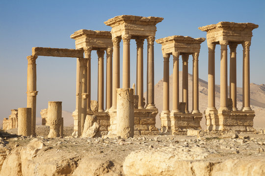 Ancient tetrapylon Palmyra