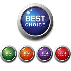 Best Choice Vector Button Icon