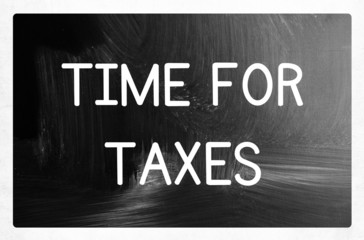 time for taxes concept