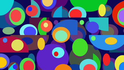 Colored abstract pattern of elements retro background