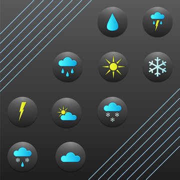 weather forecast buttons