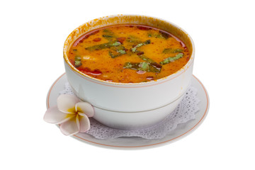 Thai famous soup Thom Yam
