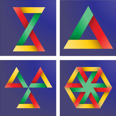 Abstrakte geometrische Gestaltung