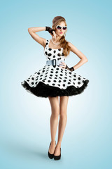 Black and white dots.