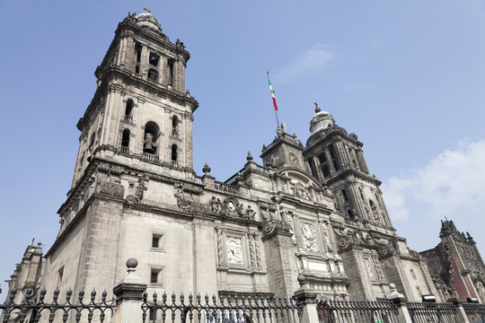 The metropolitan cathedral of Mexico DF