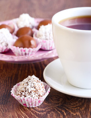 Homemade chocolate candies