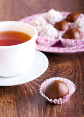 Homemade chocolate candies