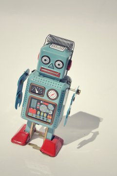 Vintage tin toy robot
