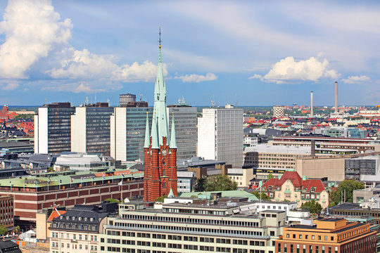 Sankt Johannes Kyrka and other buildings in Stockholm, Sweden