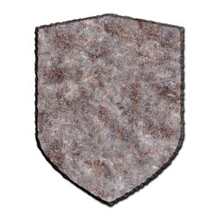 Rusty shield.