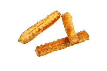Three  puff pastry cheese sticks