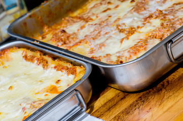 traditional italian pasta callad  lasagna