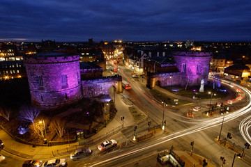 Carlisle Courts at dusk