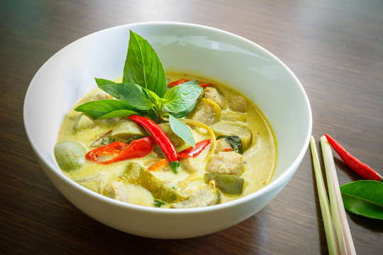 Curry vert de poisson