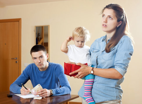 Financial problems in  family