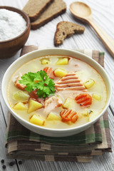Salmon soup
