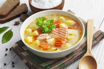 Salmon soup