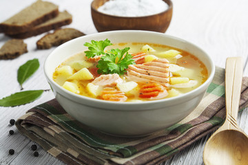 Salmon soup