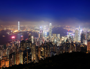 Hong Kong night view