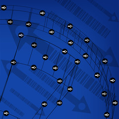 Аbstract circuit board techno background. EPS10 vector