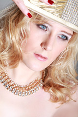 Model Gesicht Nahaufnahme