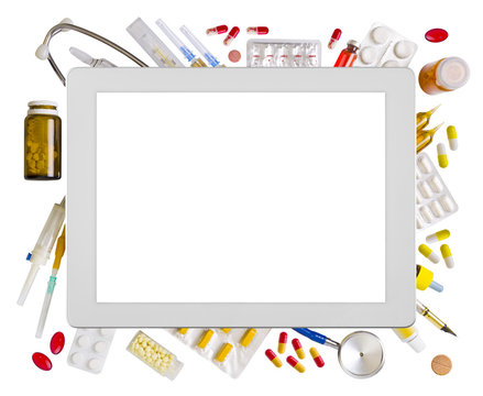 Tablet computer and medical supplies