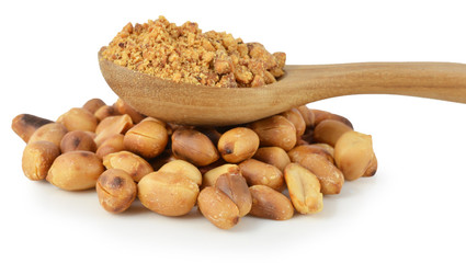 Crushing Peanuts for thai noodle