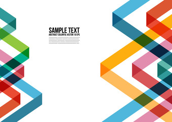 Abstract Colorful Triangle Pattern.  Background