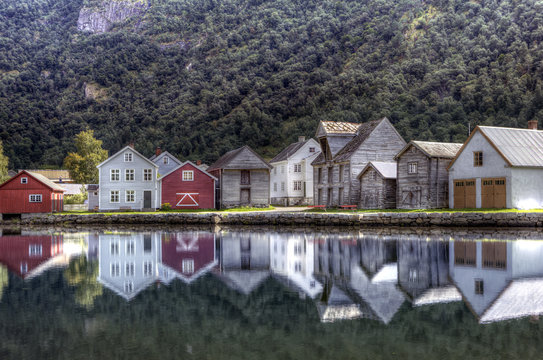 Traditional Norwegian Village