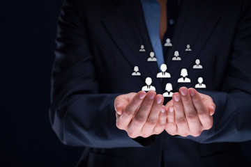 Customer or employees care concept