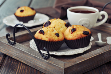 Muffins and tea