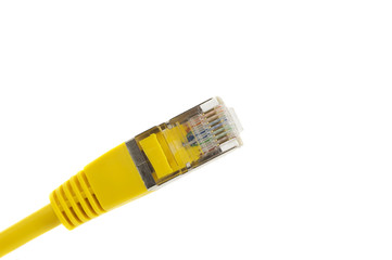 Rj45 Cable isolated over white background