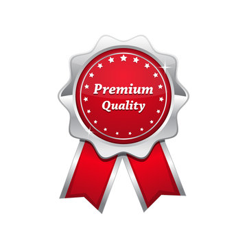 Premium Quality Red Vector Seal Icon