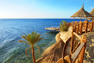Beach at the luxury hotel, Sharm el Sheikh, Egypt - 59806713