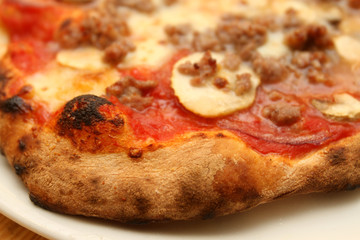 cornicione di pizza macro